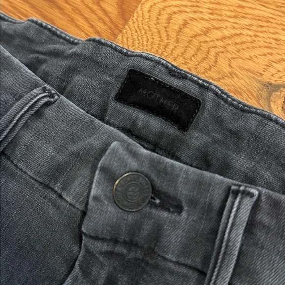 MOTHER Denim High Waist Looker Ankle Fray Lighting Up Lanterns Size 27